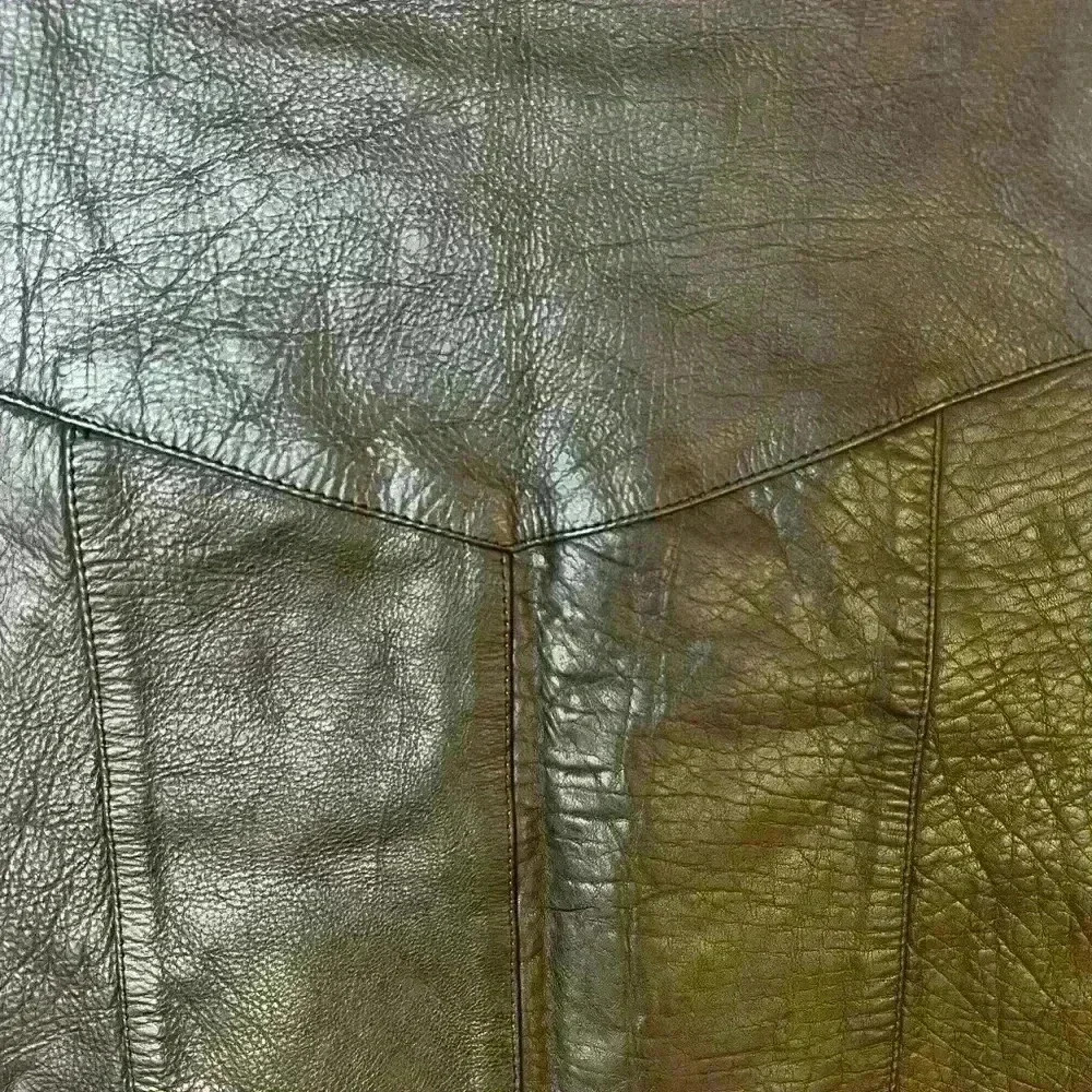 Interstate Leather Motorcycle Snap Button Vest - image 3